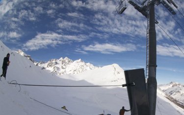 paravalanche de type étrave