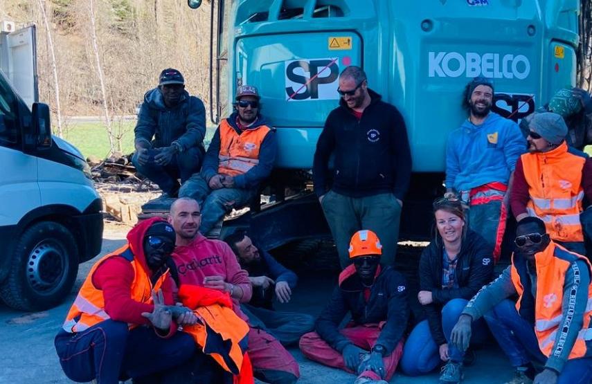 Une partie de l'équipe de Stabilisation Protection