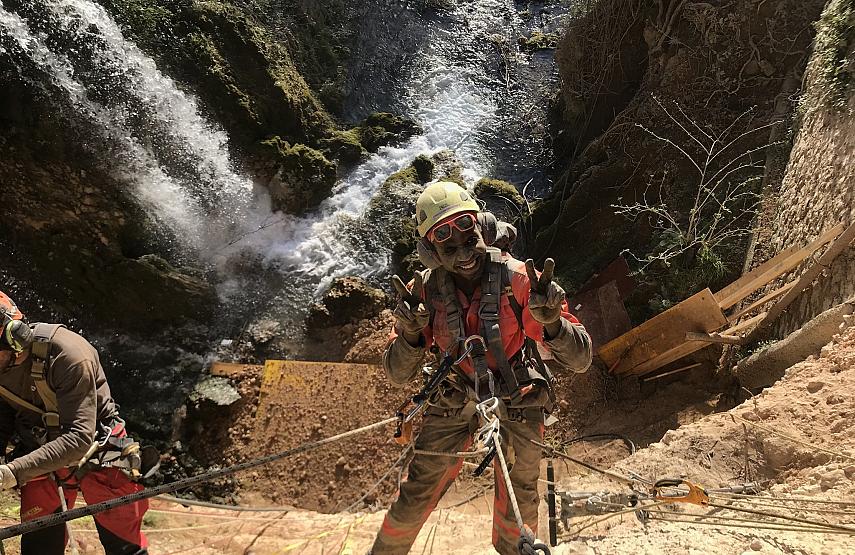 Chantier acrobatique