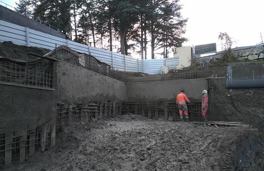 Paroi microberlinoise en cours de réalisation 