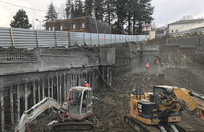 Terrassement en cours